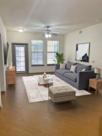 Natural oak styled plank flooring